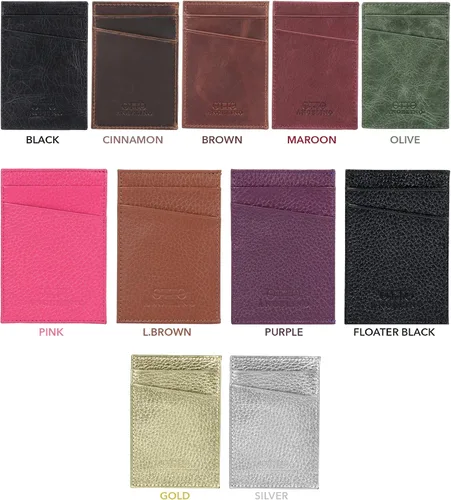 Vista 5 de Cartera de piel auténtica, tarjetas bancarias, dinero, tarjetero de licencia de conducir, unisex