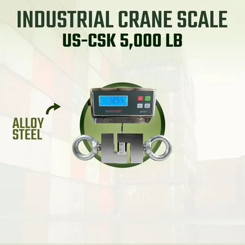 Vista 2 de Prime USA Scales USA Measurements - Báscula para grúa, resistente con pantalla LCD, 5,000 libras