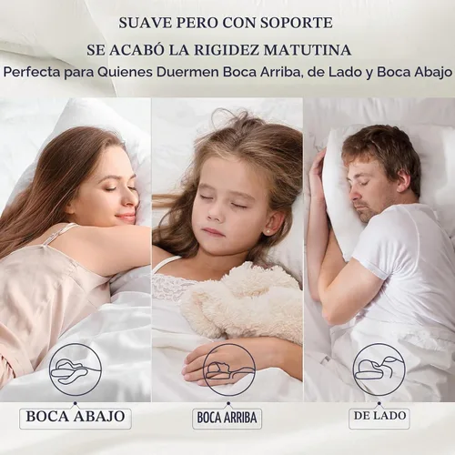 Vista 8 de Basic Beyond Almohadas de cama para dormir, juego de 2 almohadas de tamaño estándar, almohadas alternativas de plumón de lujo, color negro, 20 x 26