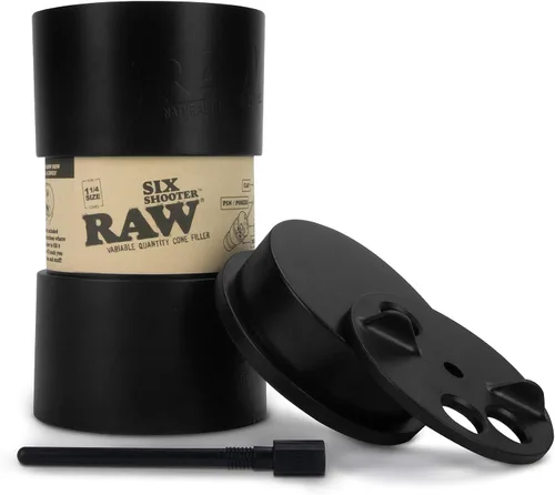 Vista 2 de RAW Six Shooter para papeles de 1 1/4 y RAW Cones Classic 1 1/4 Paquete de 50 Paquete