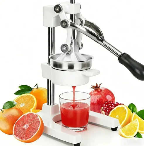 Vista 7 de Exprimidor de hierro fundido, exprimidor de hierro fundido resistente para exprimir jugo fresco de naranjas, limones, granadas, sin esfuerzo