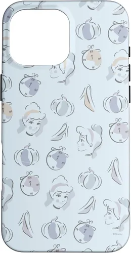 Vista 19 de Disney Carcasa para iPhone 17, diseño de acuarela de Cenicienta, color azul