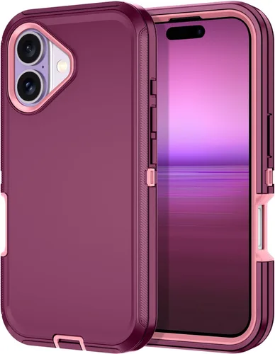 Vista 8 de I-HONVA Funda para iPhone 17 a prueba de golpes, a prueba de polvo y caídas, 3 capas de protección de cuerpo completo [sin protector de pantalla]