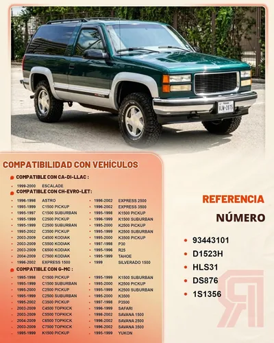 Vista 2 de Interruptor de faros delanteros para Chevy GMC C/K 1500 2500 3500 Tahoe 1995-1998