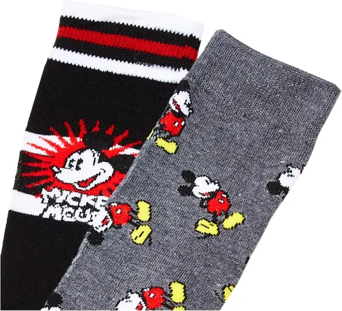 Vista 2 de Disney Mickey Mouse - Paquete de 2 calcetines para hombre