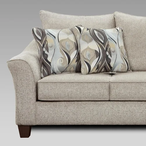 Vista 4 de Roundhill Furniture Juego de sofá Camero y silla de dos cuerpos Platino