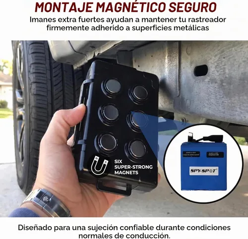 Vista 2 de SPY SPOT GL320MG 4G LTE GPS Tracker con estuche magnético y batería