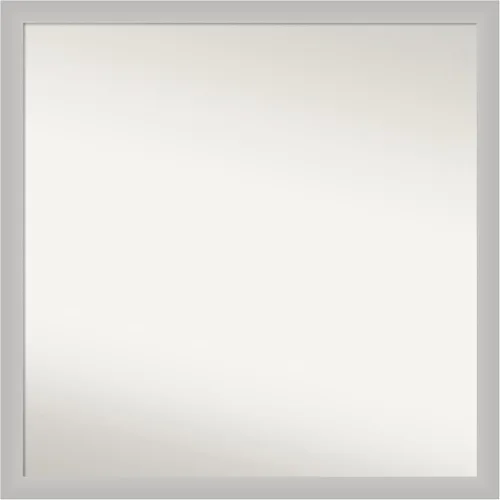 Vista 237 de Amanti Art Silver Bathroom Mirror for Over Sink, 26x45 Custom Made Marred Pewter Rectangle Vanity Mirror, Oversize Casual Wood Frame, Hangs Estaño