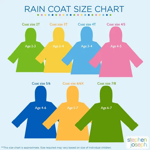 Vista 5 de Stephen Joseph Impermeable para niños, Unicornio Rosa