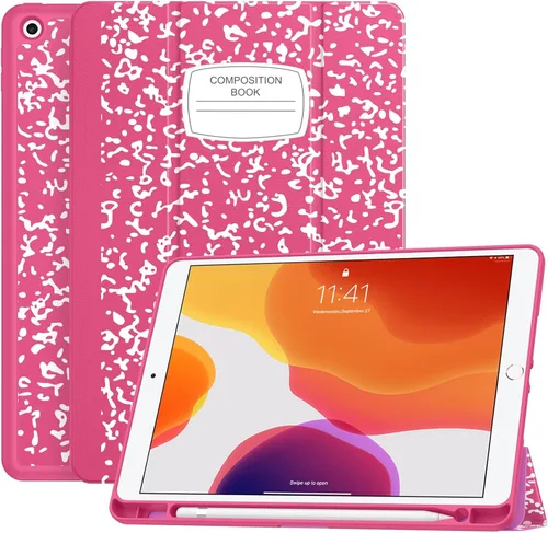 Vista 25 de Soke - Funda para iPad de 9ª generación 2021/8ª generación 2020/7ª generación 2019 con soporte para lápices - Funda de protección premium a prueba