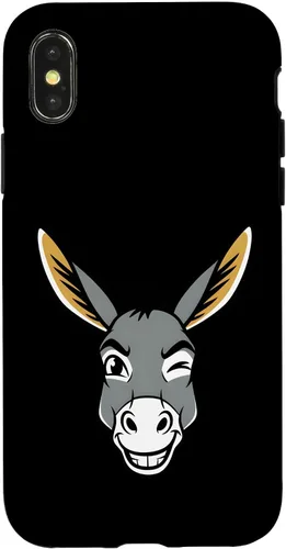 Vista 5 de Funny Wild Donkey Animal Lover Humor Design Gift Men Women Case for iPhone XR