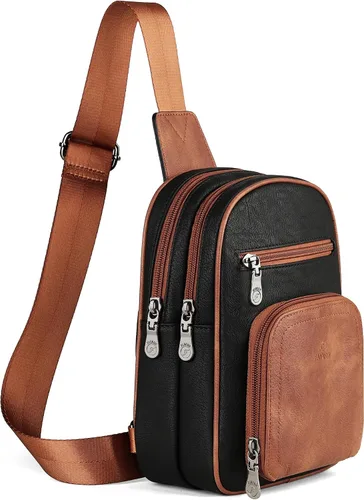 Vista 3 de FADEON Bolsos bandolera y mochila para mujer, colección marrón