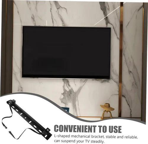 Vista 5 de Televisores LCD compatible fácil instalar sin taladro Tv soporte de pared 55 pulgadas soporte robusto en forma de L Como se muestra