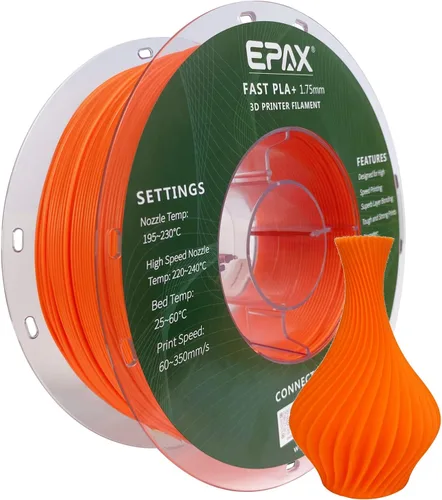 Vista 22 de EPAX High Speed PLA+ Filamento para Impresora 3D, Filamento de Impresión 3D de PLA Rápido, 1.75mm, Precisión Dimensional +/- 0.03 mm, Carrete de 1KG