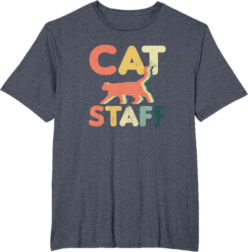 Vista 51 de Cat Servant Design Vintage Retro Staff Gift T-Shirt for Men Women