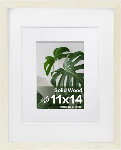 Vista 107 de Egofine - Portarretratos de 4 x 6 pulgadas, de madera maciza con plexiglás, para fotos de 3.5 x 5 con paspartú o de 4 x 6 sin paspartú, para colocar