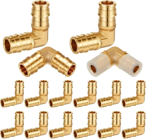 Vista 19 de 1 "X 1" Codo de 90 grados Pex A Accesorios de expansión Accesorios de latón Herramienta de crimpado Pex para conexión de tubería de tubería, ASTM