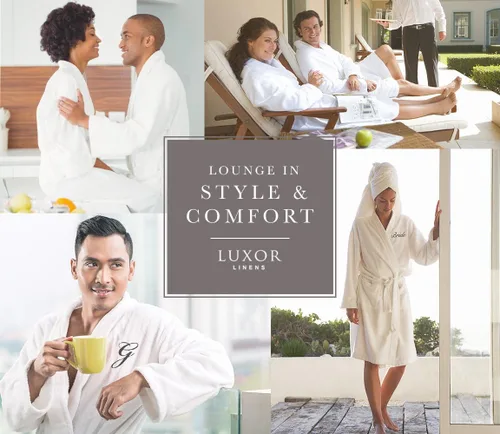 Vista 7 de Batas de baño Luxor Linens para parejas, suaves y elegantes, unisex y de talla única