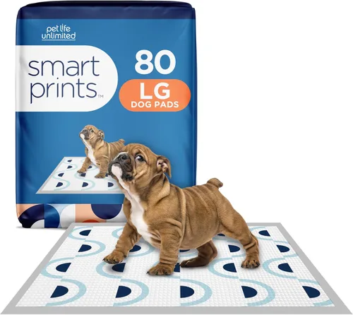 Vista 13 de Pet Life Unlimited Smart Prints - Almohadillas grandes para cachorros, 22 x 22 pulgadas, 42 unidades (L) Elegantes almohadillas de entrenamiento