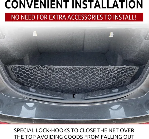 Vista 2 de Red de carga de malla para maletero estilo sobre para Ford Fusion 2017 - 2020 - Accesorios de automóvil - Organizadores de maletero y almacenamiento