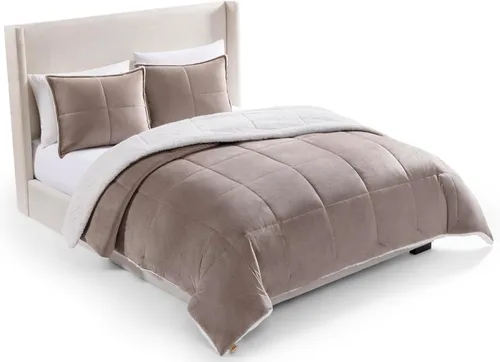 Vista 9 de UGG Blissful - Juego de edredón tamaño King, cálido y reversible, 3 piezas, color azul imperial Fits King & California King Beds, Cozy & Soft