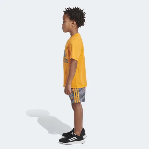 Vista 3 de adidas Conjunto corto de camuflaje tigre de 2 piezas para niños Orange Rush Naranja