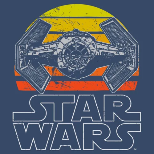 Vista 2 de Star Wars Big & Tall Sunset Tie - Camiseta de manga corta para hombre