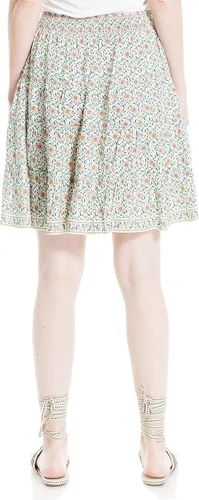 Vista 3 de Max Studio Falda corta de rayón casual para mujer