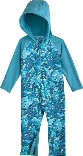 Vista 2 de Coolibar UPF 50+ Baby Finn - Traje de baño de una pieza con capucha, protección solar