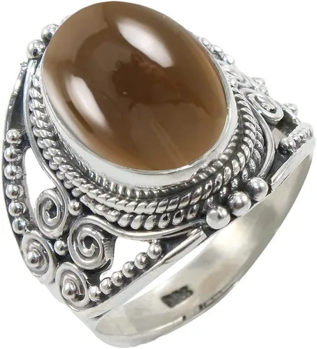 Vista 21 de Anillo de Plata Esterlina 925 para Mujeres con Piedra Preciosa Natural, Anillo de Compromiso de Plata Esterlina, Piedra Natal de Junio con Engaste