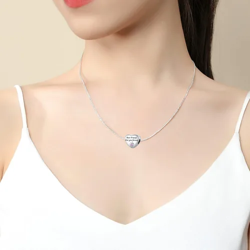 Vista 3 de Dijes de plata de ley 925 para pulseras y collares, colgantes colgantes de cuentas Love You Wife para pulseras europeas originales, regalos