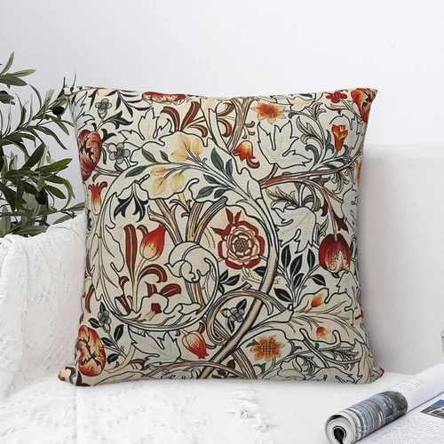Vista 11 de William Carnations - Fundas de almohada morris con diseño floral negro y gris, 18 x 18 pulgadas, almohada estética para dormitorio, funda de William
