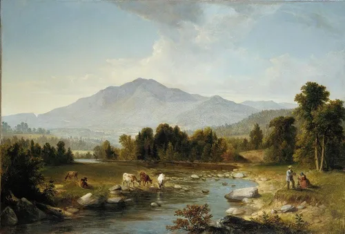 Vista 6 de ArtDirect High Point; Shandaken Mountains (1853) - Póster impreso de museo sin marco de 10 x 7 pulgadas, listo para enmarcar por Asher Brown Durand