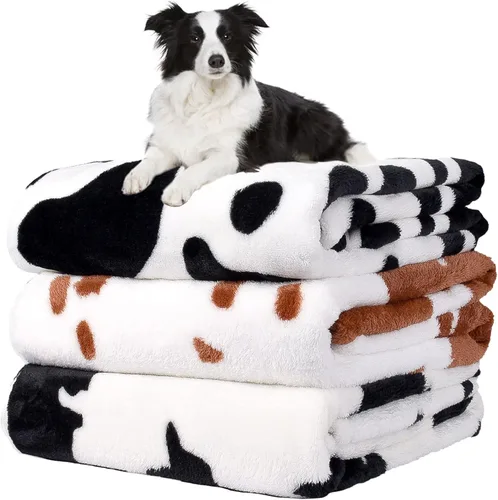 Vista 10 de Rezutan 1 paquete de 3 mantas para perros grandes, 41x31 pulgadas para mantas suaves y mullidas para mascotas y gatos de tamaño mediano, reversibles