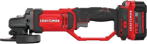 Vista 7 de CRAFTSMAN V20 Kit de herramientas de amoladora angular inalámbrica, 4-1/2 pulgadas, batería y cargador incluidos (CMCG400M1)