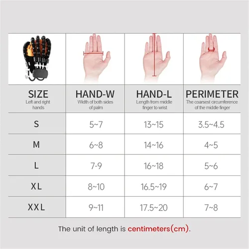 Vista 2 de Rehabilitation Robot Gloves, Hemiplegia Finger Rehabilitation Training Equipment, Stroke Hand Splint, for Hand Function Recovery
