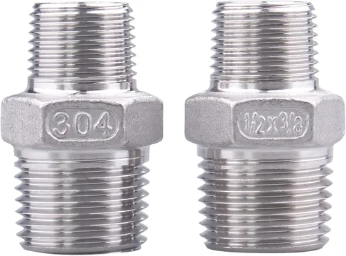 Vista 16 de Boquilla hexagonal macho NPT de 1 pulgada - DERPIPE acero inoxidable 304 roscado para kit de preparación, aplicación de tuberías caseras