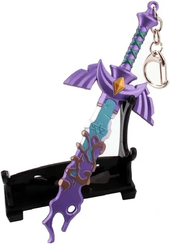 Vista 6 de MEETCUTE Decayed MasterSword - Llavero de espada genial para hombres y mujeres Legend of Zeld the Tears Kingdom MasterSword - Llavero para cosplay