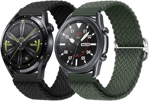 Vista 14 de Qimela Paquete de 2 correas deportivas compatibles con Samsung Galaxy Watch 7 6 5 4 1.575 in 1.732 in, Galaxy Watch 6 4 Classic Band 1.654 in 1.811