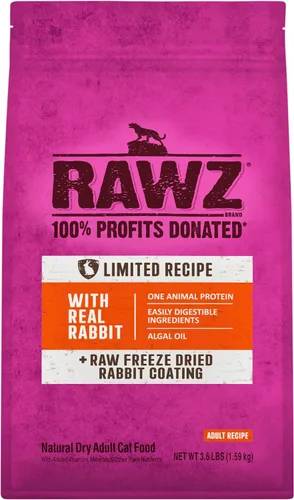 Vista 6 de Rawz® Comida Seca para Gatos Sin Harina, Pollo Deshidratado, Receta de Pavo y Pollo (1.75 Lb)