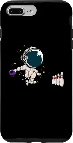 Vista 12 de Astronaut Bowling Player Bowling Ball Pins Bowling Team Case for iPhone 16