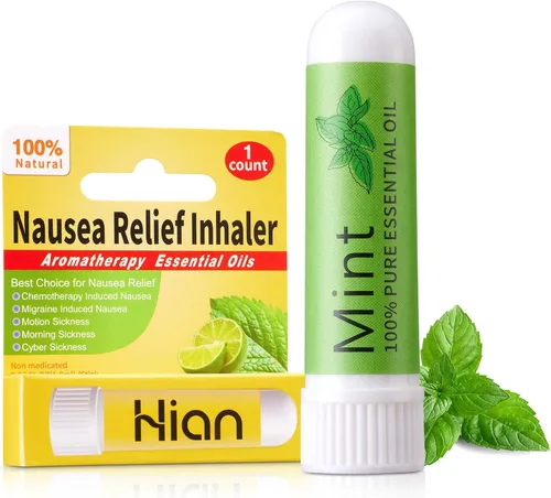 Vista 18 de Hion Inhalador para Alivio de Náuseas - Clavo, 100% Aceites Esenciales Naturales Aromaterapia para el mareo por movimiento y las mujeres