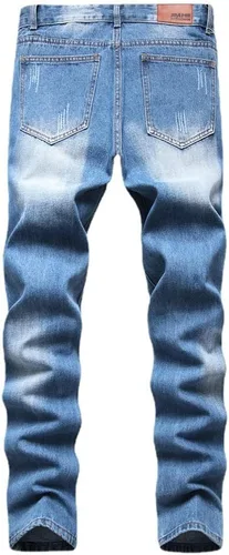Vista 2 de AITITIA - Jeans rasgados de ajuste estándar para hombre