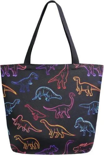 Vista 41 de Chic Funny Cute Pattern Big Handle Extra Large Shoulder Tote Bag for Beach Travel Weekender Gym Grocery Shopping