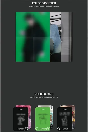 Vista 6 de KAI EXO - Rover [Sleeve Ver.] Álbum+Póster plegado (+ 1 póster plegado)