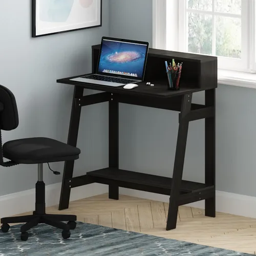 Vista 27 de Furinno Simplistic - Escritorio de 32 pulgadas de ancho, escritorio para Pino ámbar