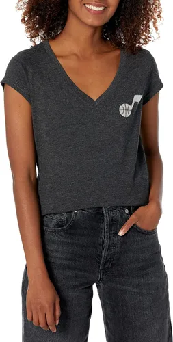 Vista 22 de Ultra Game Camiseta de mujer NBA Oficial con cuello en V y strass de manga corta