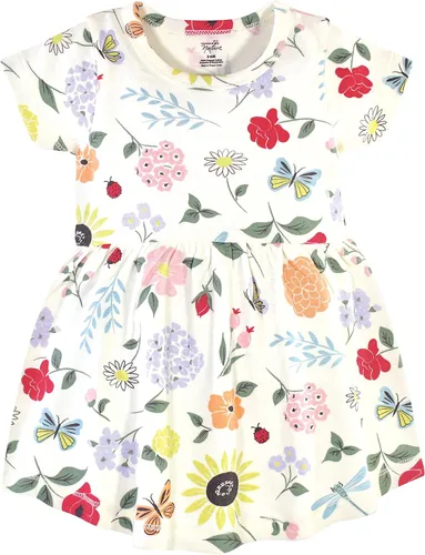 Vista 3 de Touched by Nature Baby Girls Organic Cotton Dress and Cardigan