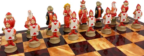 Vista 5 de Alicia en el país de las maravillas Fantasy Chess Men Set - NO Board