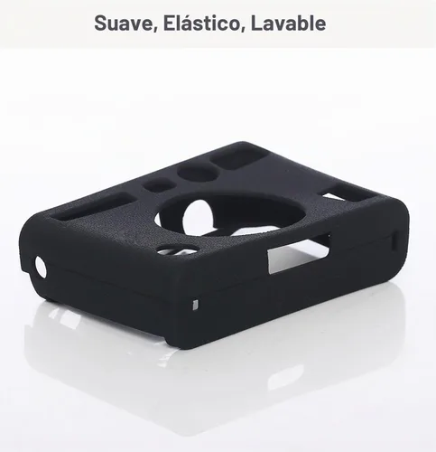 Vista 6 de Pocoukate Funda protectora para Instax Mini EVO, funda de silicona suave con protector de pantalla para cámara instantánea Fujifilm Instax Mini EVO